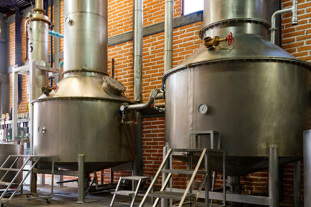 Agave distillery tanks